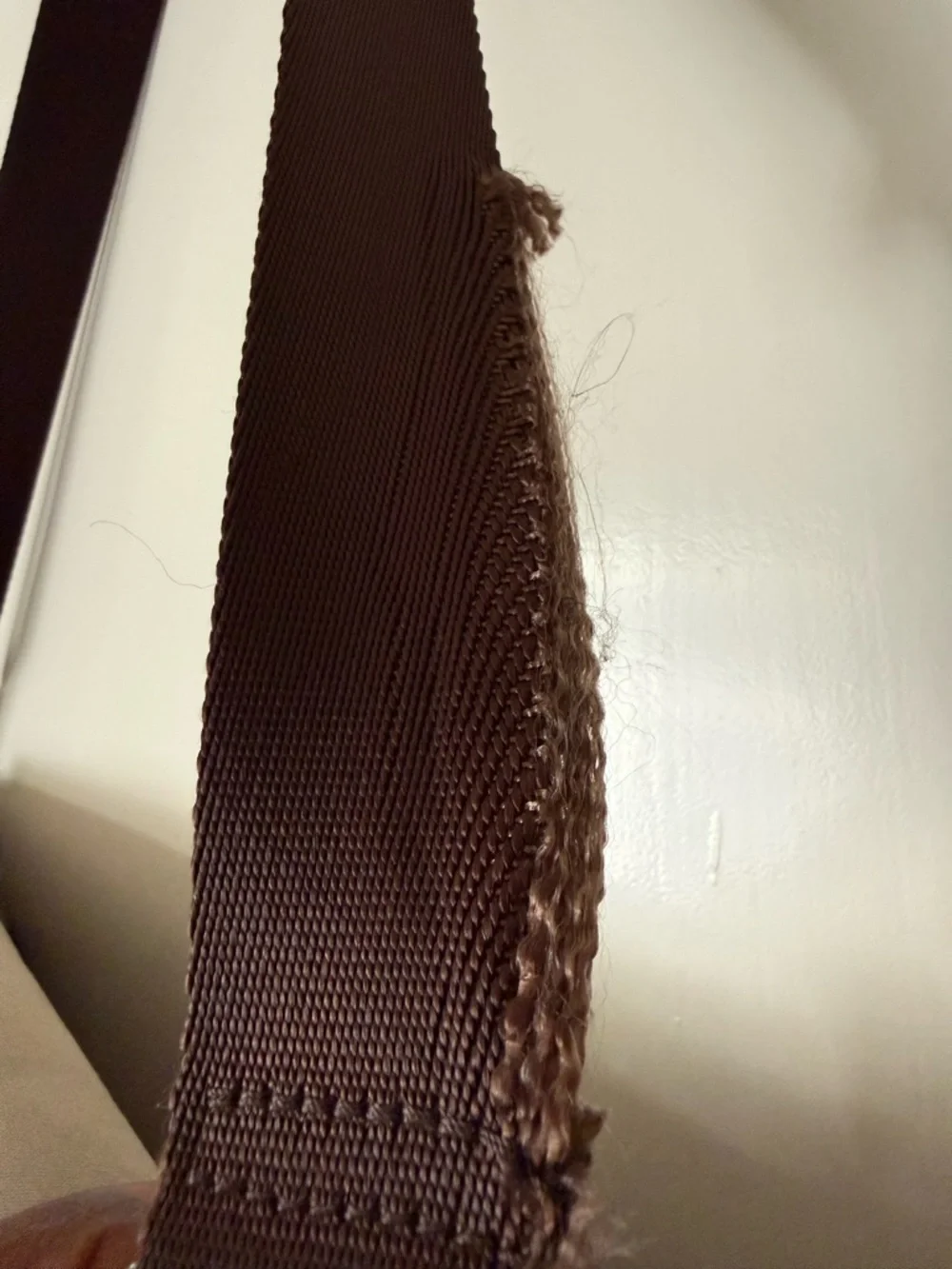 Tumi Taupe and Dark Brown Canvas Messenger Bag